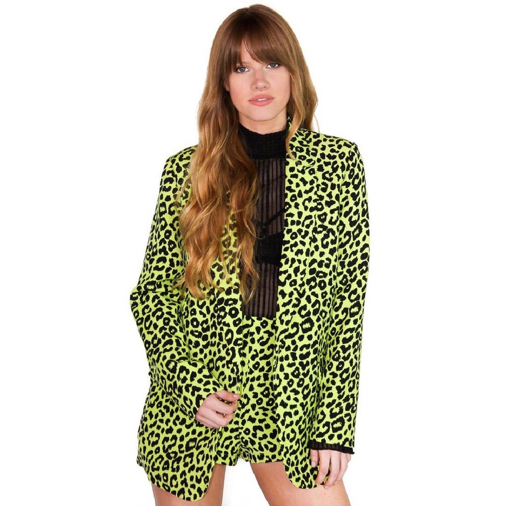 Leopard Print Blazer